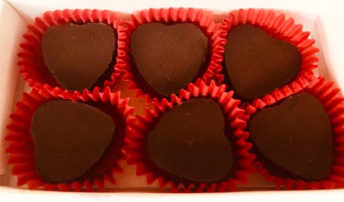 Valentine's Heart Truffles